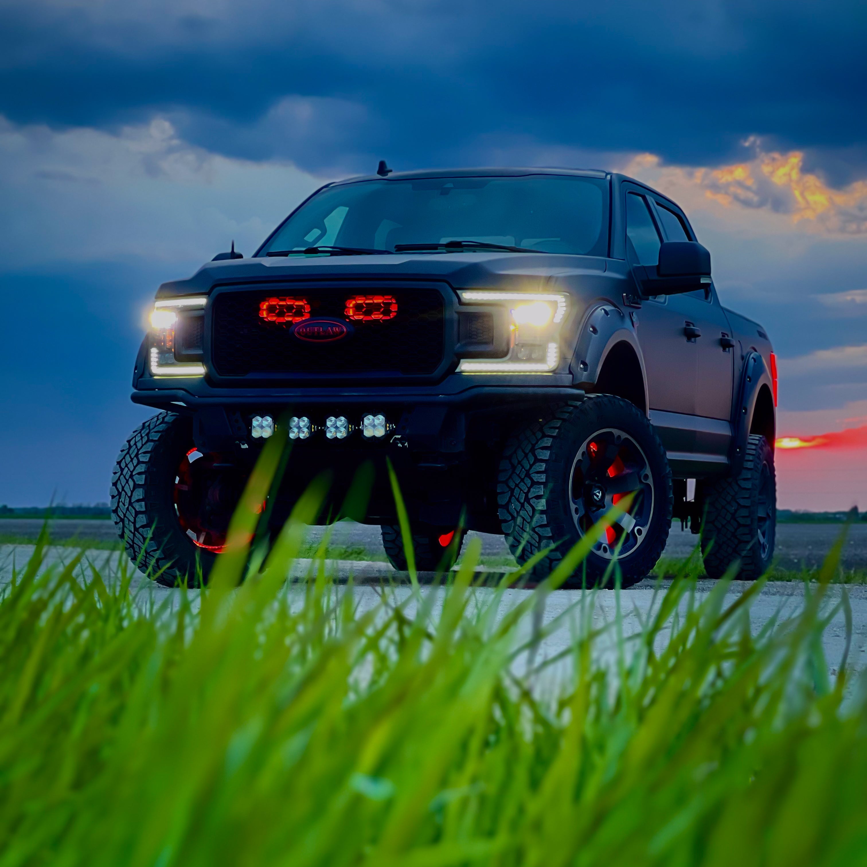 2018-2020 Ford F-150 and 2021-2022 Ford F-150 Raptor Dual BIG MOUTH LIT KIT Ram Air Intake Snorkels
