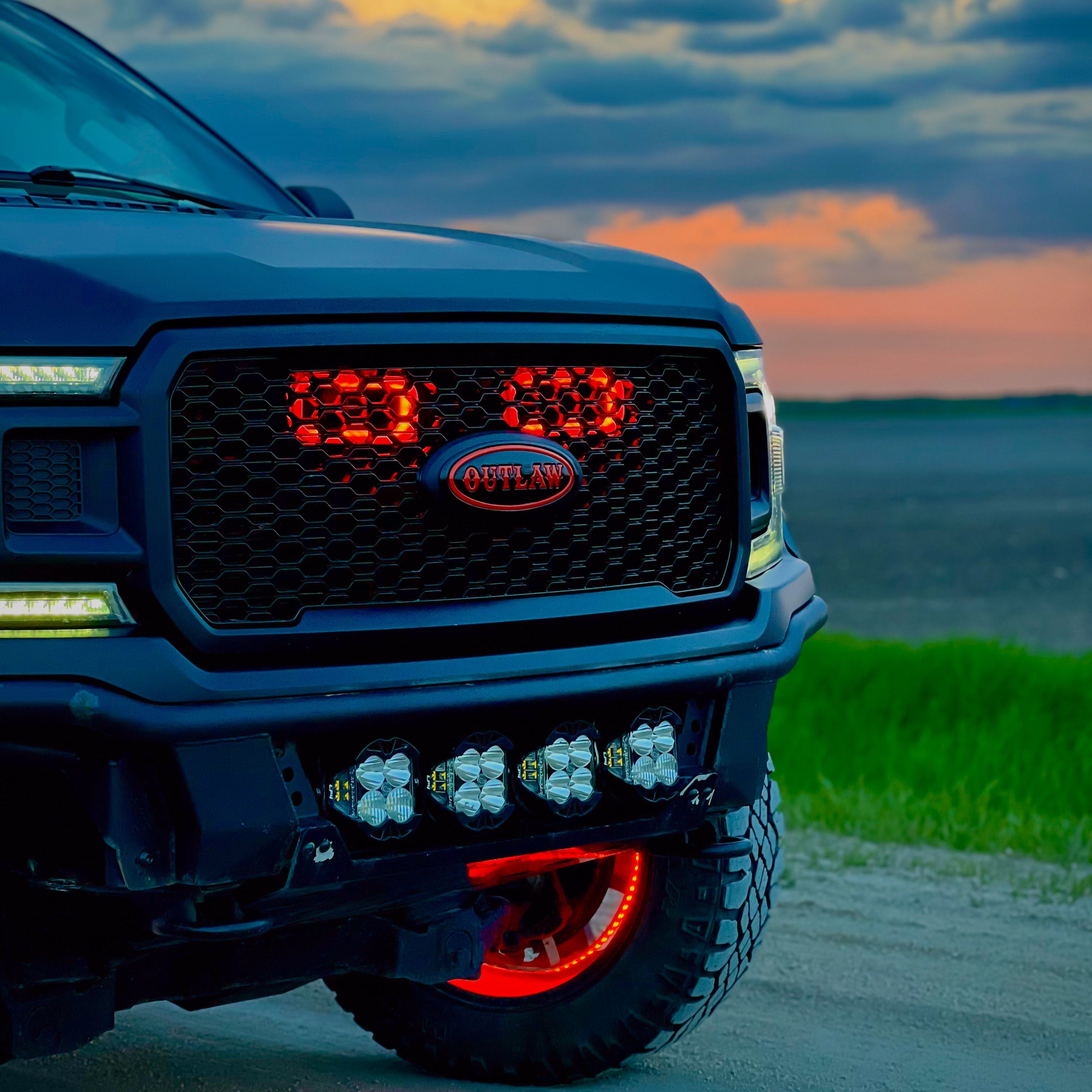 2018-2020 Ford F-150 and 2021-2022 Ford F-150 Raptor Dual BIG MOUTH LIT KIT Ram Air Intake Snorkels
