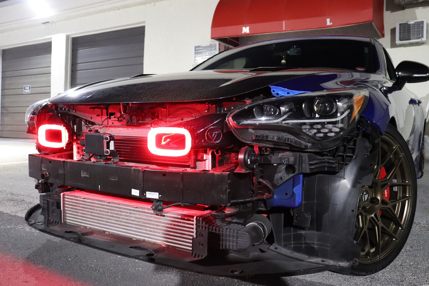2018-2020+ Kia Stinger 3.3T Generation 4 Interchangeable BIG MOUTH "LIT KIT" | LIT Flares and Controller Only | Velossa Tech Design