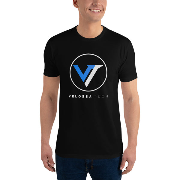 Velossa Tech White Logo Short-Sleeve Shirt