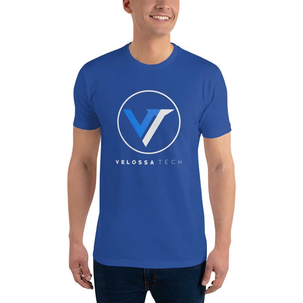 Velossa Tech White Logo Short-Sleeve Shirt