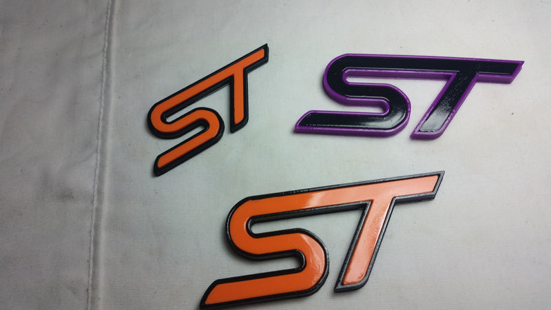 2013-2019+ Ford Focus ST / Fiesta ST Two-Tone "ST" Emblem