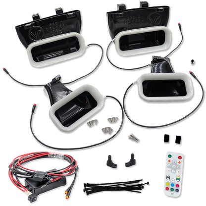 2015-2017 Ford F-150 and 2017-2020 Ford F-150 Raptor Quad BIG MOUTH LIT KIT Ram Air Intake Snorkels