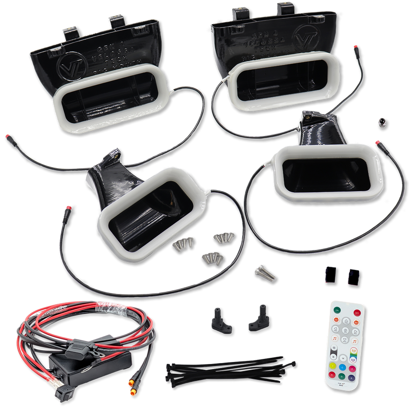 2015-2017 Ford F-150 and 2017-2020 Ford F-150 Raptor Quad BIG MOUTH "LIT KIT" Ram Air Intake Snorkels