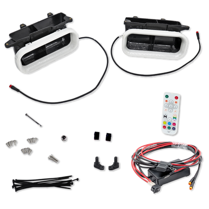 2018-2020 Ford F-150 and 2021-2022 Ford F-150 Raptor Dual BIG MOUTH LIT KIT Ram Air Intake Snorkels