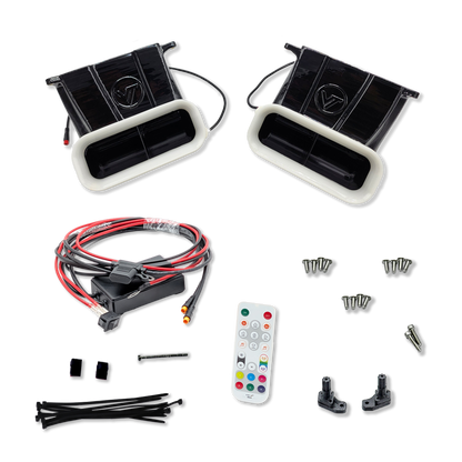 2021-2023 Ford F-150 and Tremor (non Raptor) Dual BIG MOUTH LIT KIT Ram Air Intake Snorkels