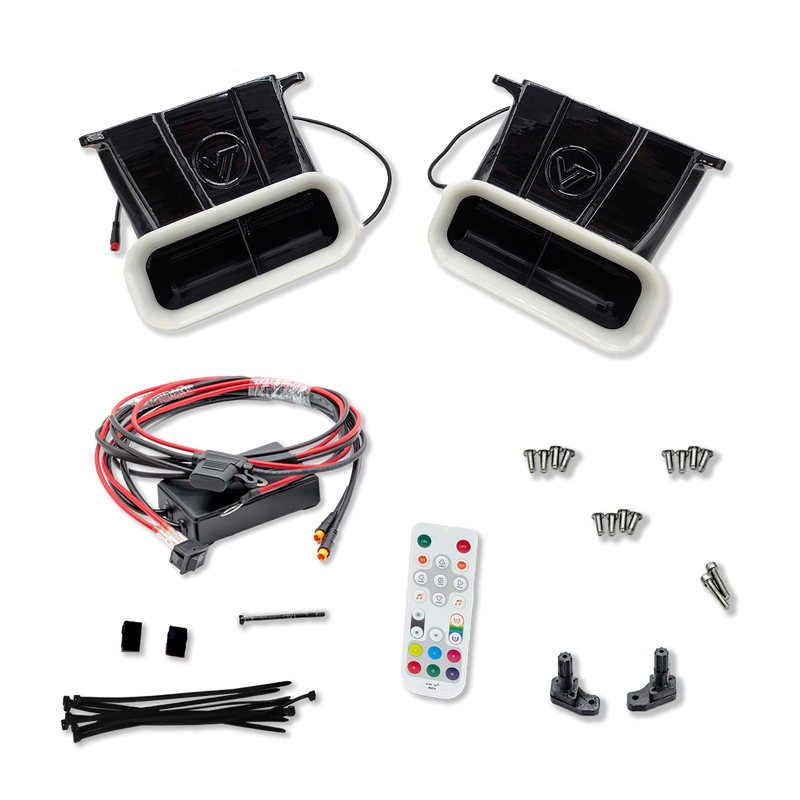 2021-2023 Ford F-150 and Tremor (non Raptor) Dual BIG MOUTH "LIT KIT" Ram Air Intake Snorkels