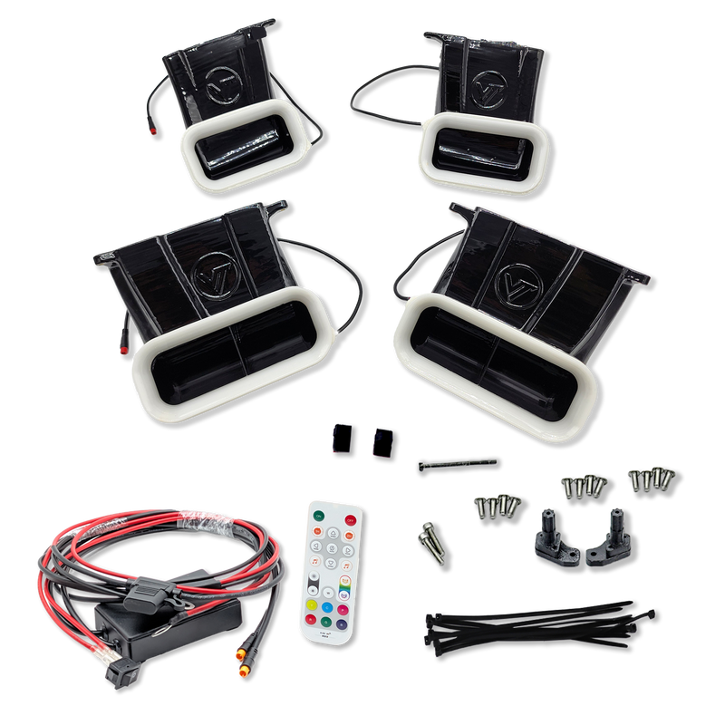 2021-2023 Ford F-150 and Tremor Quad BIG MOUTH "LIT KIT" Ram Air Intake Snorkels