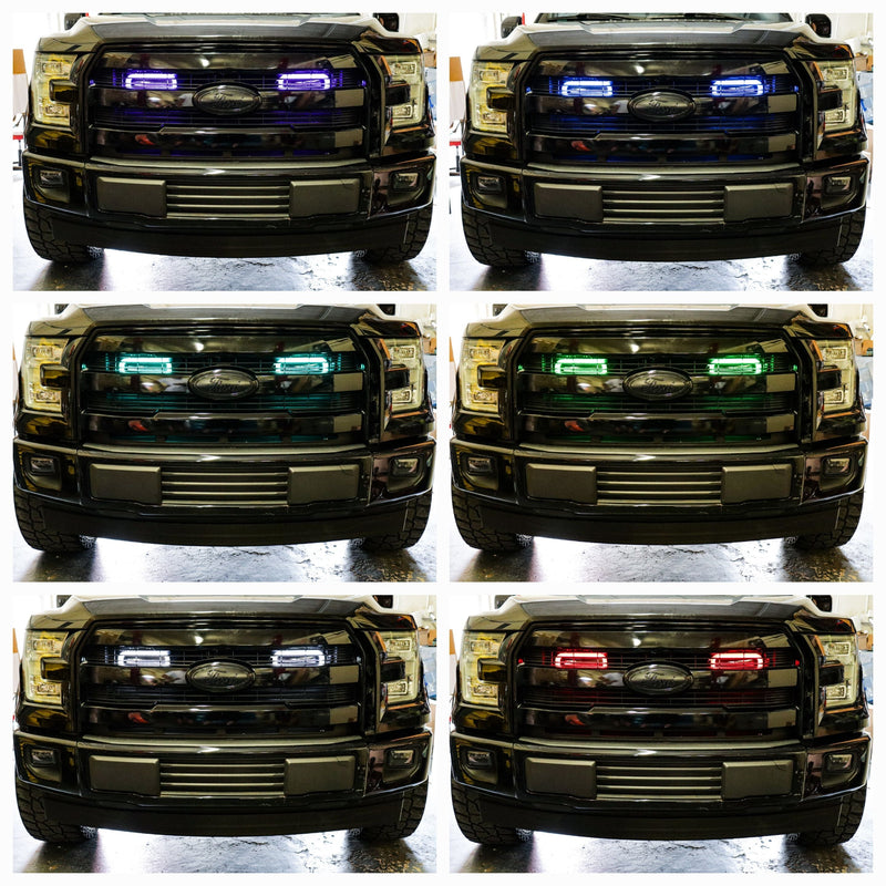 2021-2023 Ford F-150 and Tremor (non Raptor) Dual BIG MOUTH "LIT KIT" Ram Air Intake Snorkels