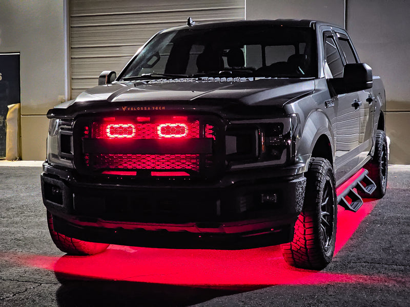 2018-2020 Ford F-150 and 2021-2022 Ford F-150 Raptor Dual BIG MOUTH "LIT KIT" Ram Air Intake Snorkels