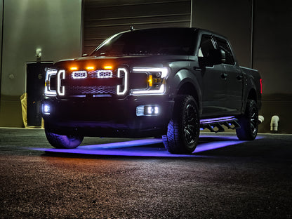 2018-2020 Ford F-150 and 2021-2022 Ford F-150 Raptor Dual BIG MOUTH LIT KIT Ram Air Intake Snorkels