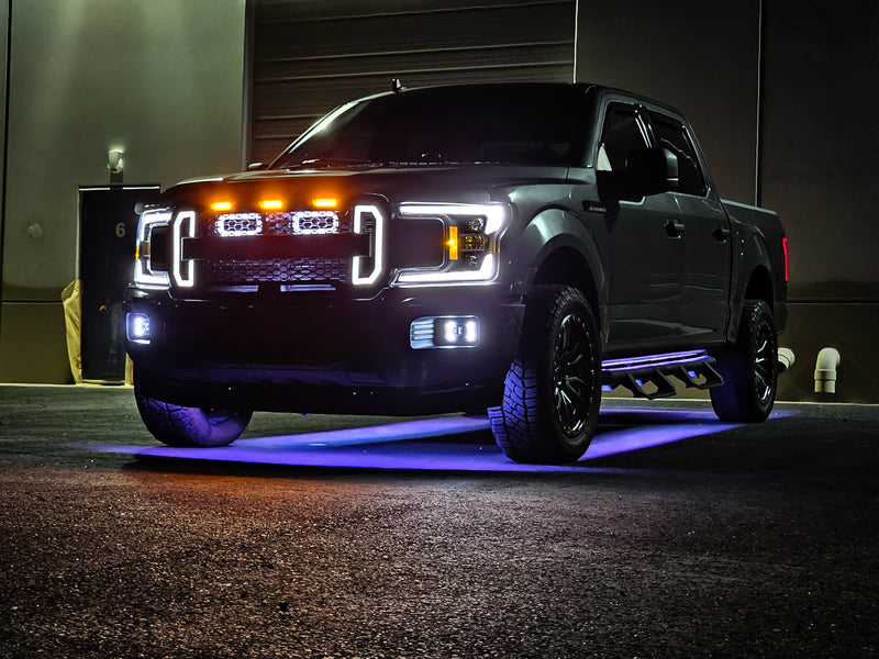 2018-2020 Ford F-150 and 2021-2022 Ford F-150 Raptor Dual BIG MOUTH "LIT KIT" Ram Air Intake Snorkels