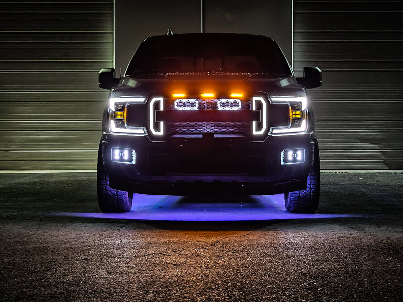 2018-2020 Ford F-150 and 2021-2022 Ford F-150 Raptor Dual BIG MOUTH "LIT KIT" Ram Air Intake Snorkels