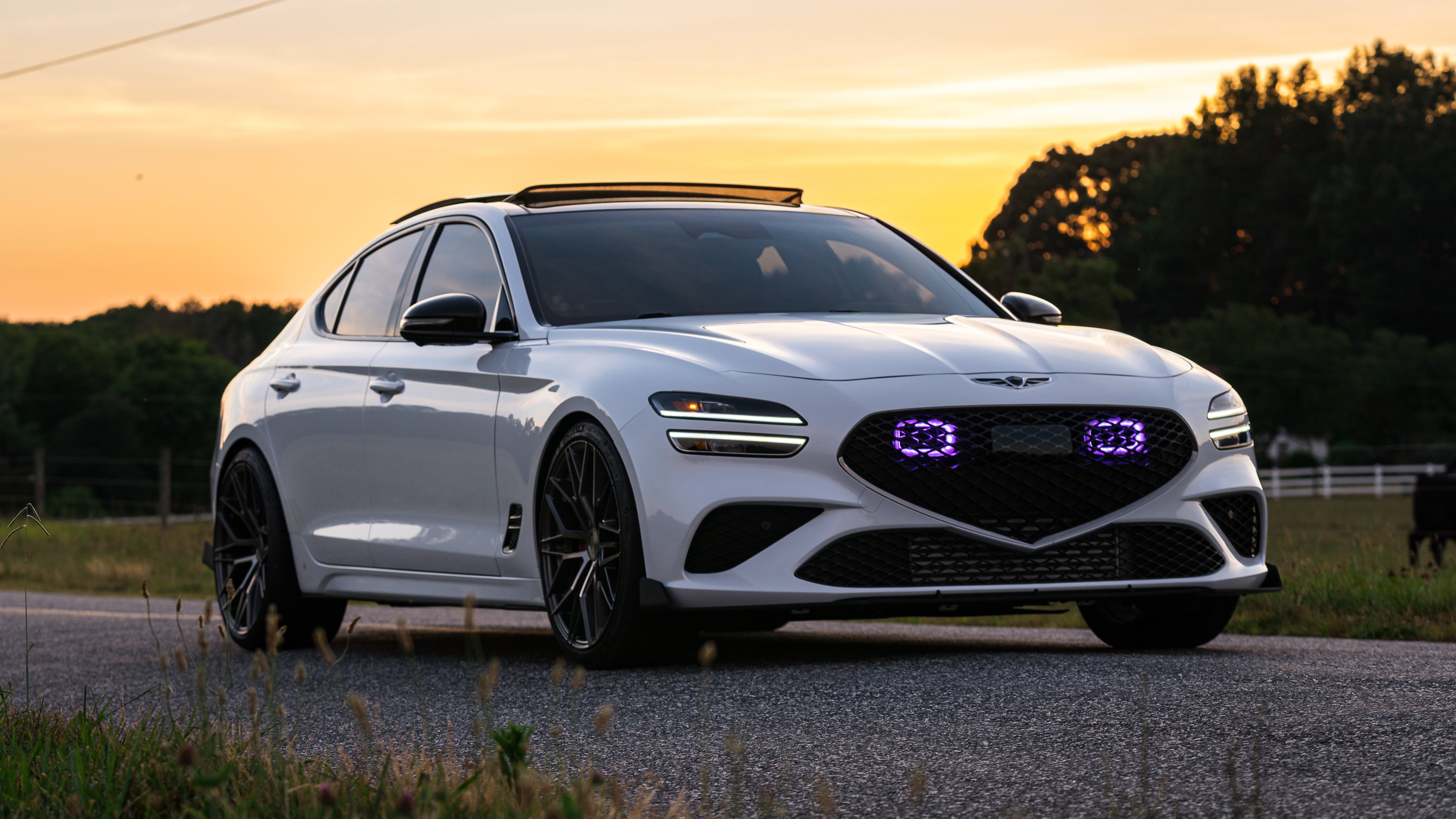 2022+ Genesis G70 3.3T Dual BIG MOUTH LIT KIT | LIT Flares and Controller Only
