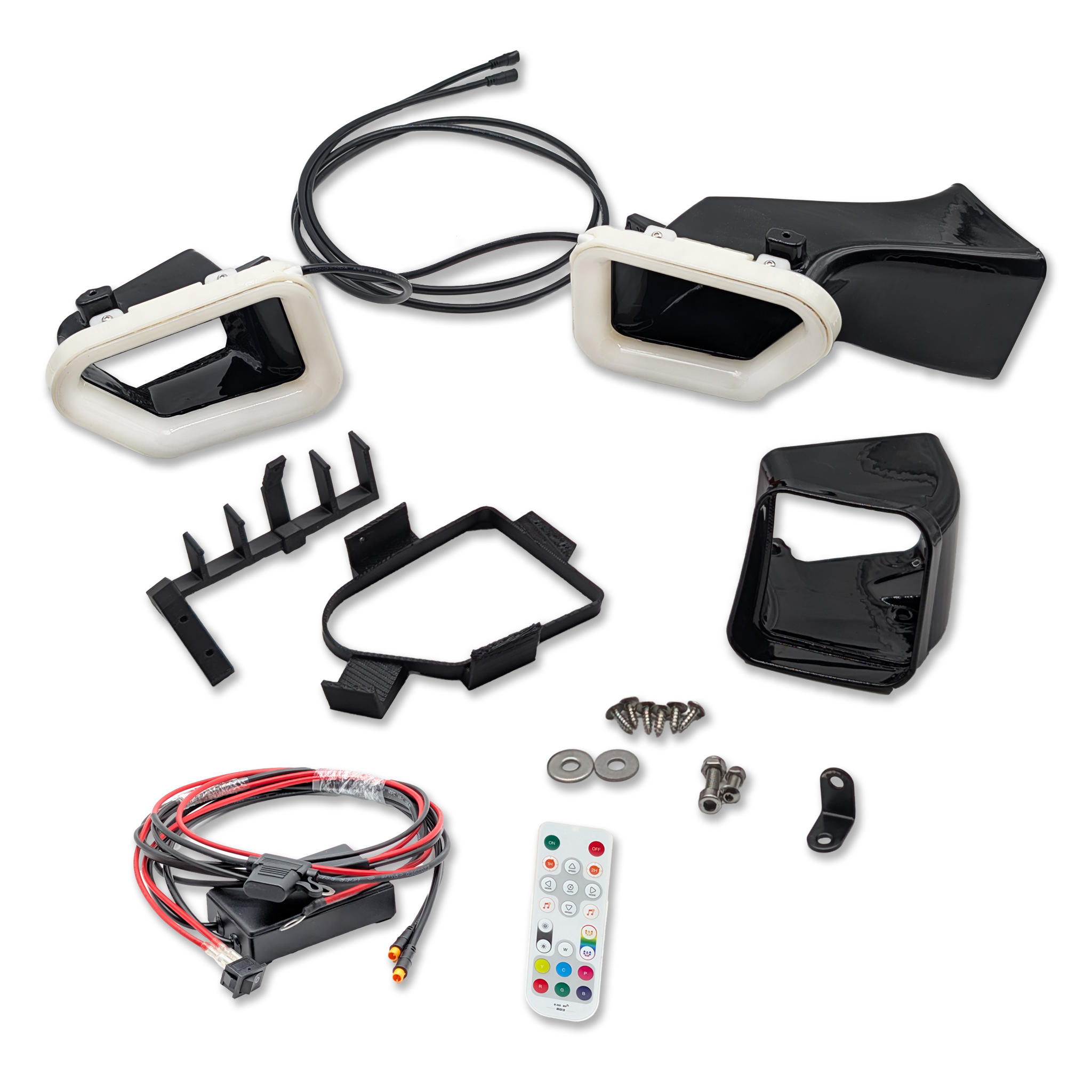 2016-2019 Cadillac ATS-V Dual BIG MOUTH LIT KIT Ram Air Intake Snorkels
