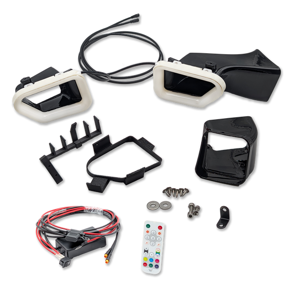 2016-2019 Cadillac ATS-V Dual BIG MOUTH "LIT KIT" Ram Air Intake Snorkel