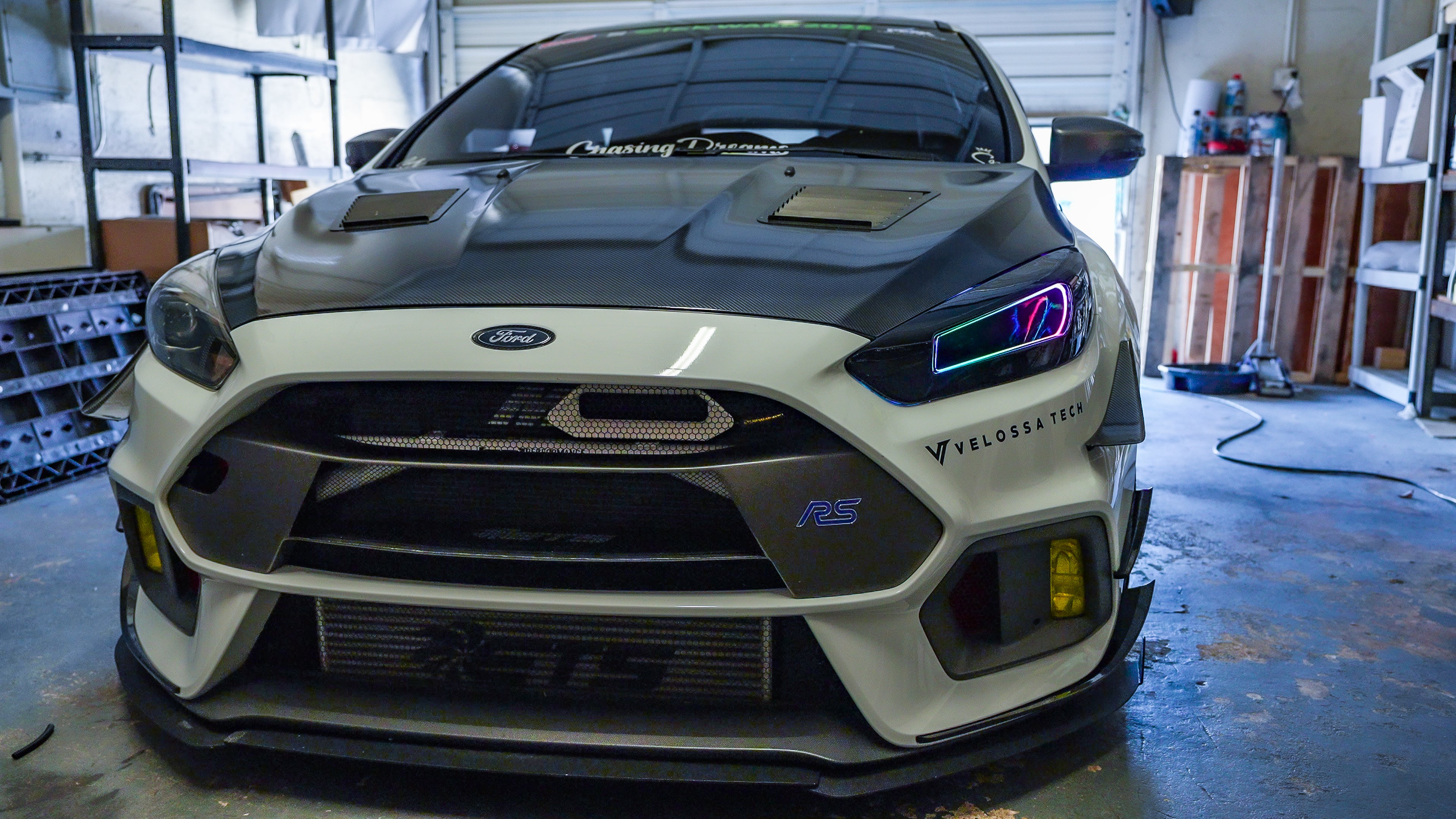 2015-2018 Ford Focus ST/RS Headlight Ram Air Intake Snorkel