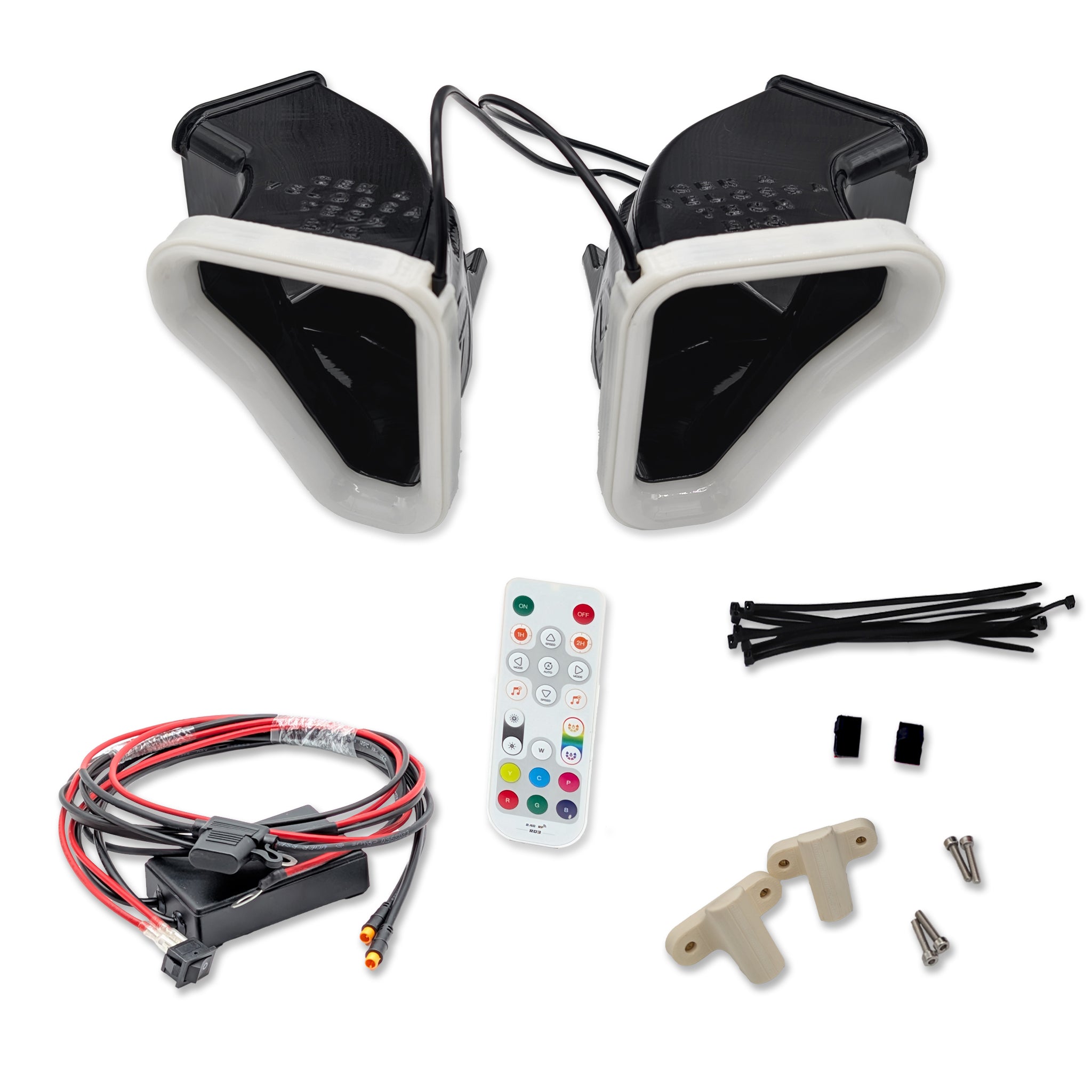 2020+ Cadillac CT4-V Dual BIG MOUTH LIT KIT Ram Air Intake Snorkels