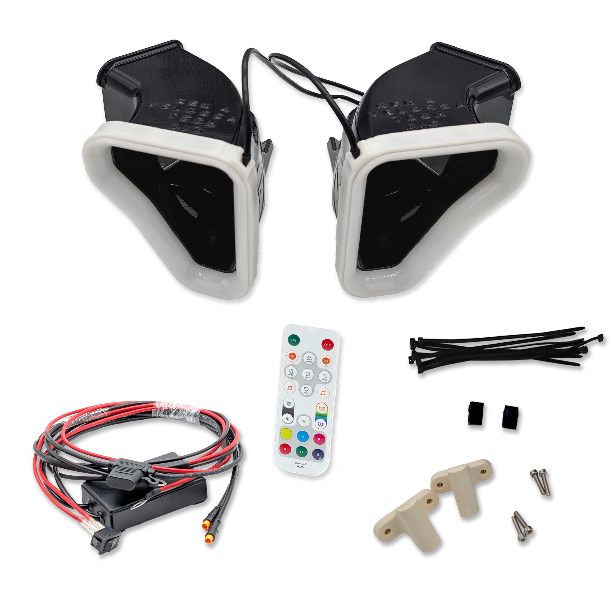 2020+ Cadillac CT5-V Dual BIG MOUTH "LIT KIT" Ram Air Intake Snorkels
