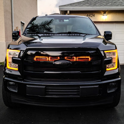 2015-2017 Ford F-150 and 2017-2020 Ford F-150 Raptor Quad BIG MOUTH LIT KIT Ram Air Intake Snorkels