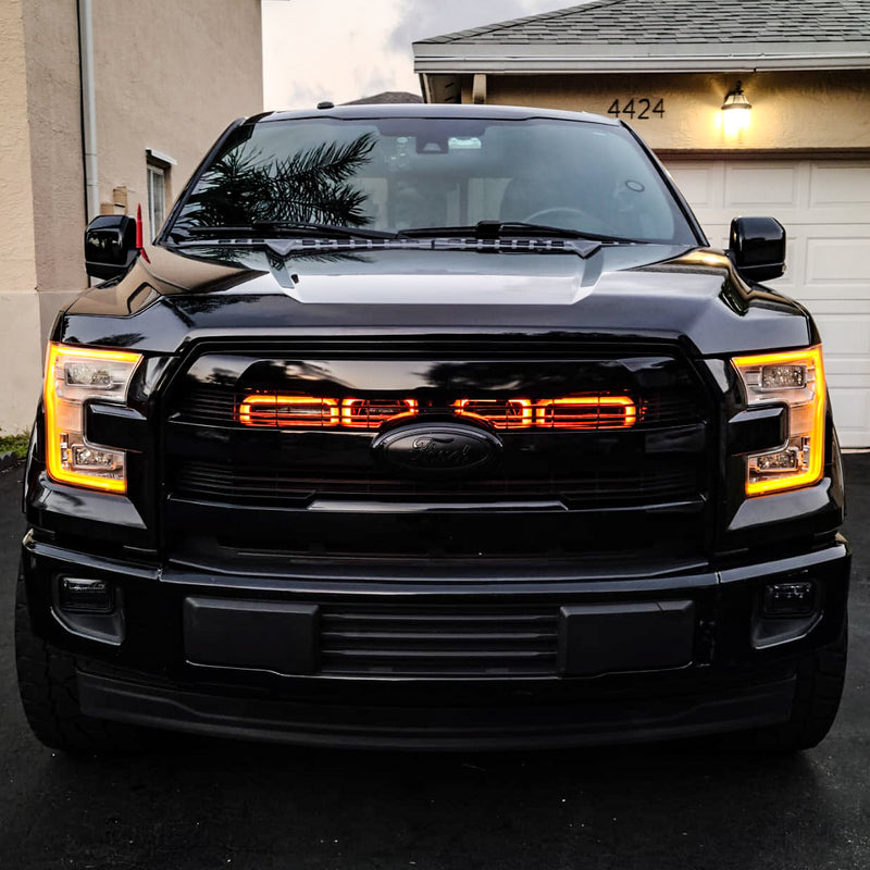 2015-2017 Ford F-150 and 2017-2020 Ford F-150 Raptor Quad BIG MOUTH "LIT KIT" Ram Air Intake Snorkels