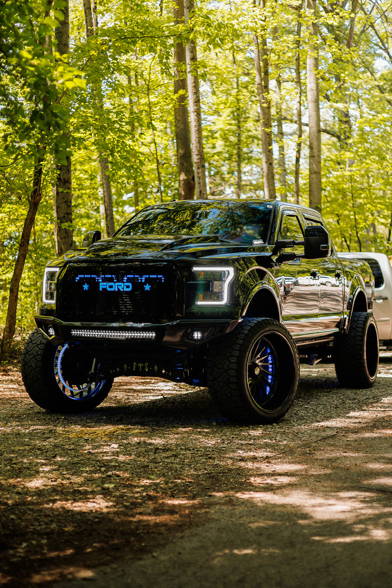 2015-2017 Ford F-150 and 2017-2020 Ford F-150 Raptor Quad BIG MOUTH "LIT KIT" Ram Air Intake Snorkels