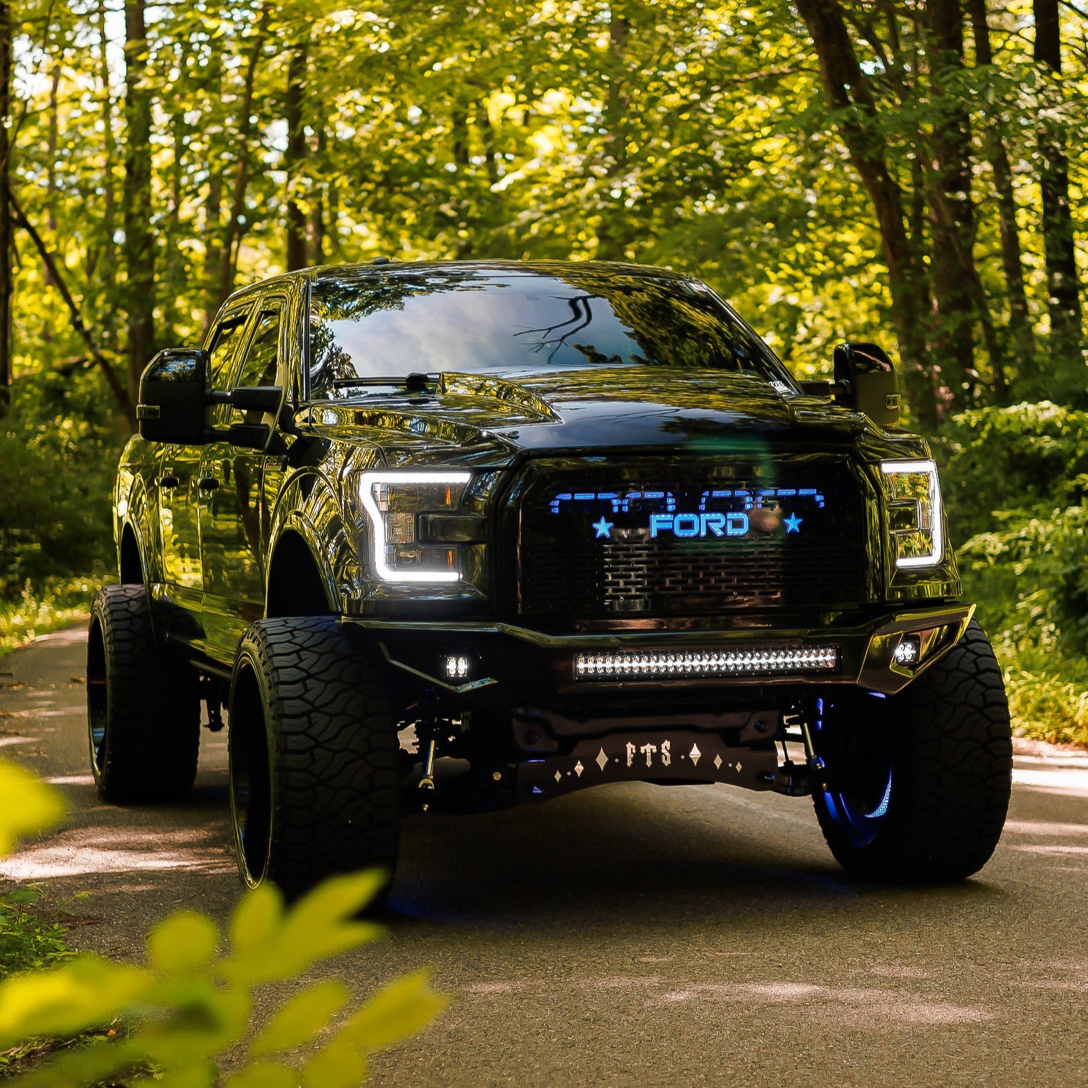 2015-2017 Ford F-150 and 2017-2020 Ford F-150 Raptor Quad BIG MOUTH LIT KIT Ram Air Intake Snorkels