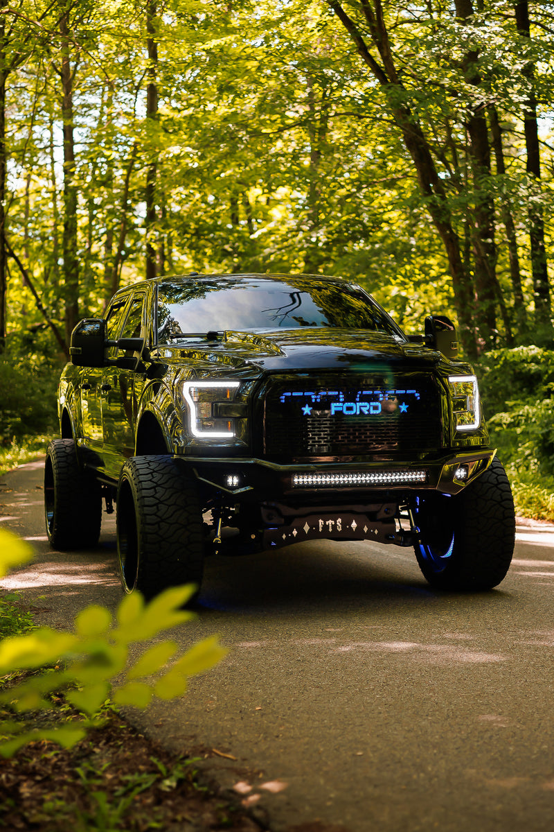 2015-2017 Ford F-150 and 2017-2020 Ford F-150 Raptor Quad BIG MOUTH "LIT KIT" Ram Air Intake Snorkels