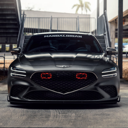 2022+ Genesis G70 3.3T Dual BIG MOUTH LIT KIT | LIT Flares and Controller Only