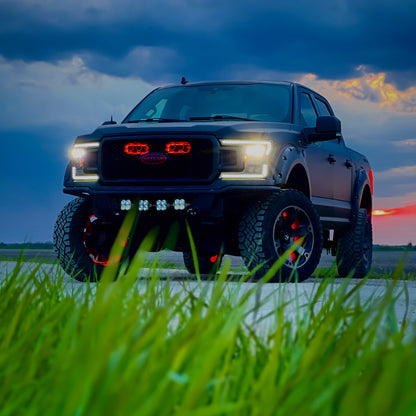 2018-2020 Ford F-150 and 2021-2022 Ford F-150 Raptor Dual BIG MOUTH LIT KIT Ram Air Intake Snorkels