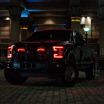 2015-2017 Ford F-150 and 2017-2020 Ford F-150 Raptor Dual BIG MOUTH LIT KIT Ram Air Intake Snorkels