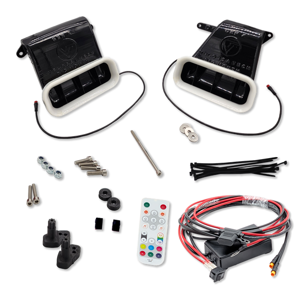 2022+ Ford Maverick Dual BIG MOUTH "LIT KIT" Ram Air Intake Snorkels