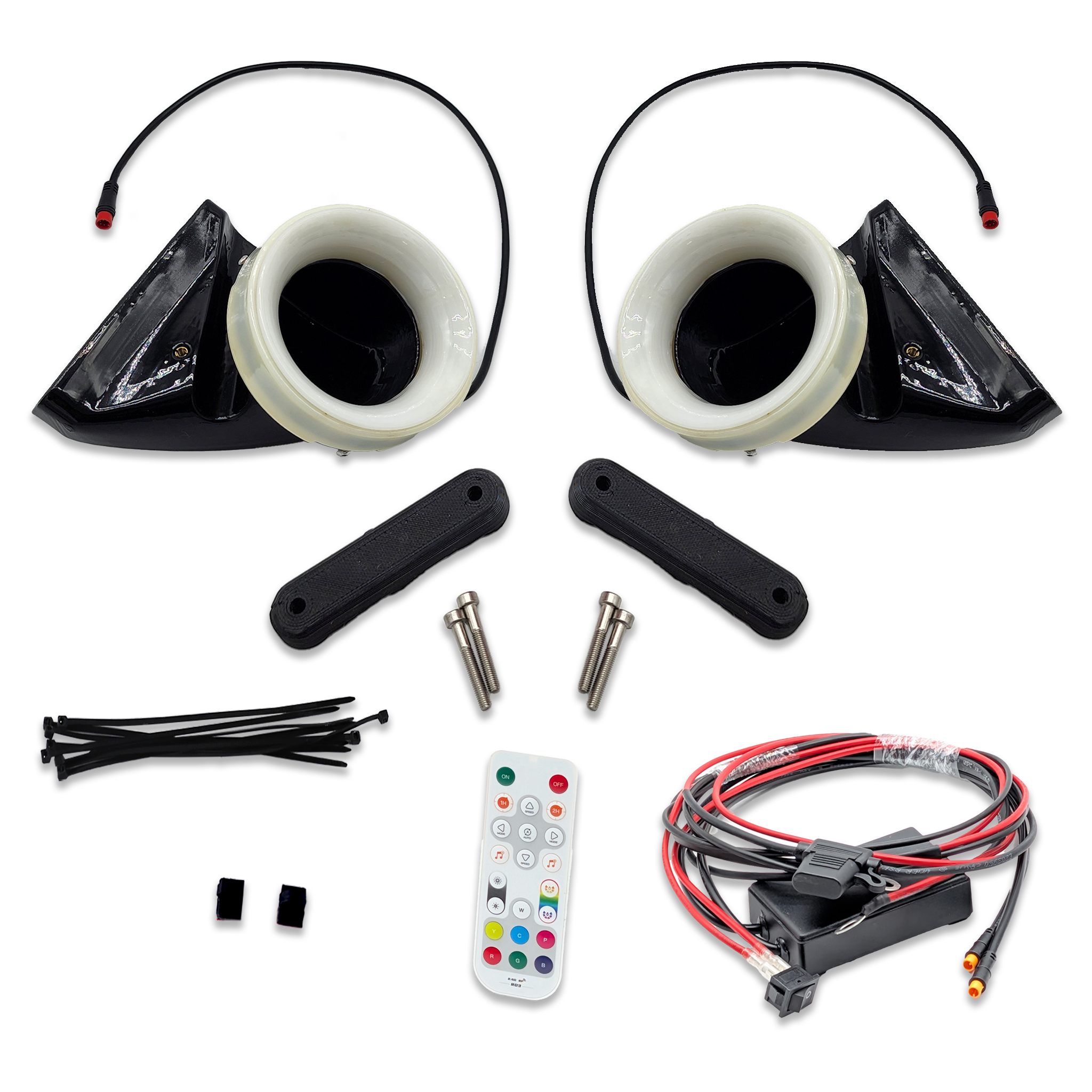 2014-2024 MINI Cooper S (F54/F55/F56/JCW GP) Dual BIG MOUTH LIT KIT Ram Air Intake Snorkels
