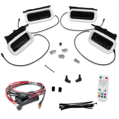 2018-2020 Ford F-150 and 2021-2022 Ford F-150 Raptor Quad BIG MOUTH LIT KIT Ram Air Intake Snorkels