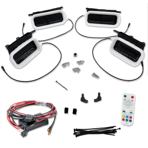 2018-2020 Ford F-150 and 2021-2022 Ford F-150 Raptor Quad BIG MOUTH "LIT KIT" Ram Air Intake Snorkels