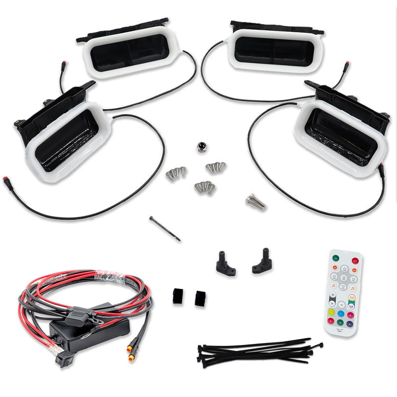 2018-2020 Ford F-150 and 2021-2022 Ford F-150 Raptor Quad BIG MOUTH "LIT KIT" Ram Air Intake Snorkels