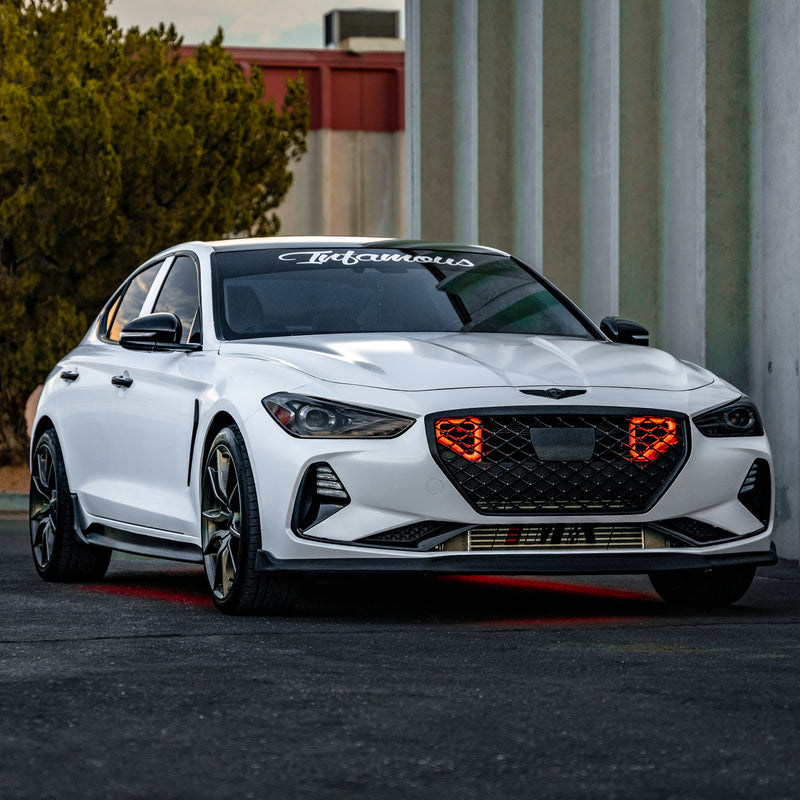 2017-2021 Genesis G70 3.3T Dual BIG MOUTH "LIT KIT" Ram Air Intake Snorkels