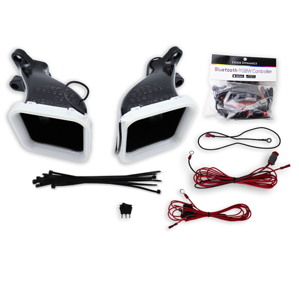 2015-2021 Genesis G80 3.3T/5.0/3.8 Dual BIG MOUTH "LIT KIT" Ram Air Intake Snorkels | Velossa Tech Design