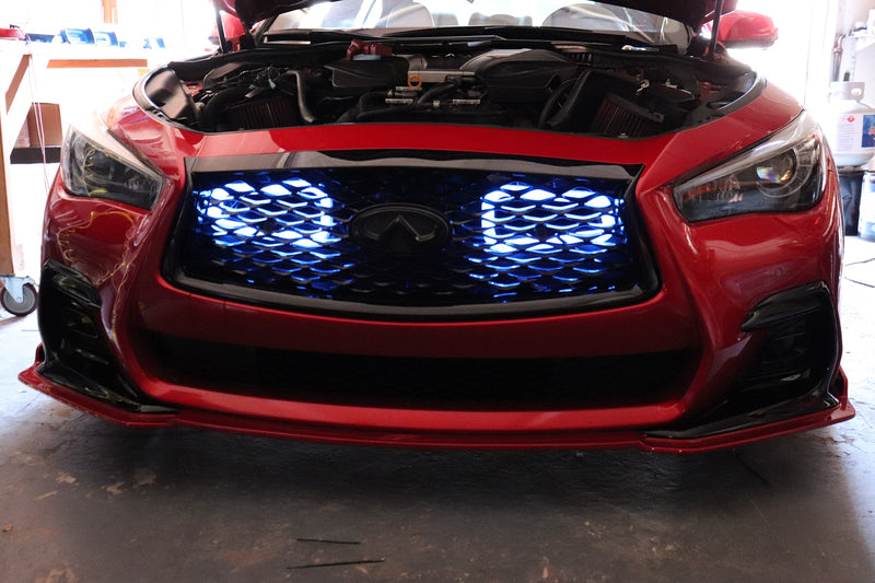 2014-2020+ Infiniti Q50 BIG MOUTH "LIT KIT" Ram Air Intake Snorkels| Velossa Tech Design