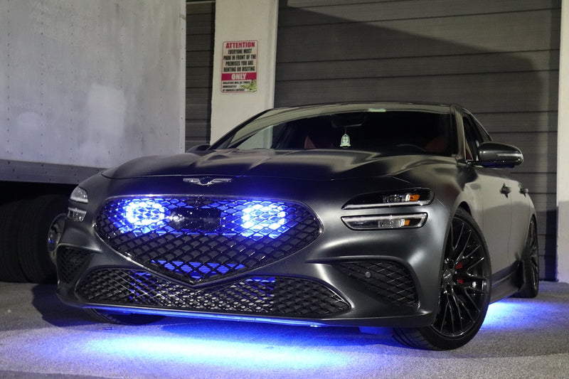2022+ Genesis G70 3.3T Dual BIG MOUTH "LIT KIT" Ram Air Intake Snorkels | Velossa Tech Design