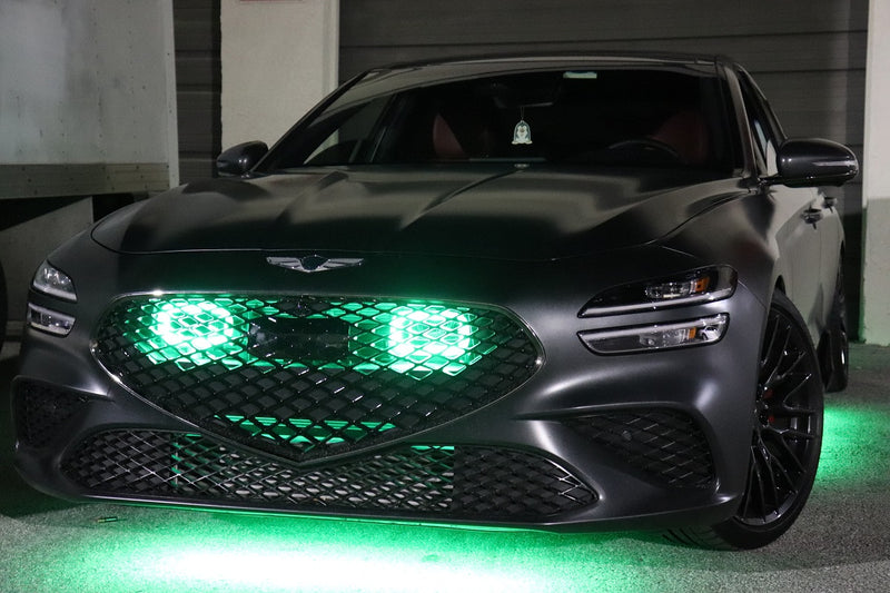 2022+ Genesis G70 3.3T Dual BIG MOUTH "LIT KIT" Ram Air Intake Snorkels | Velossa Tech Design