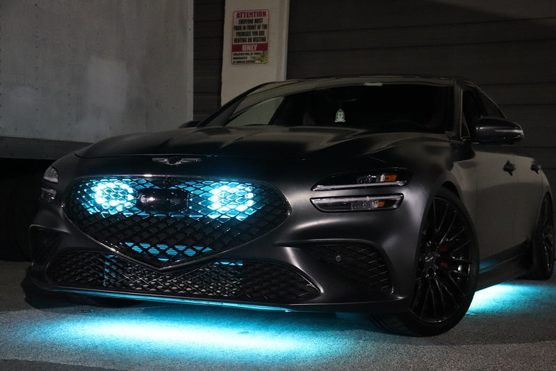 2022+ Genesis G70 3.3T Dual BIG MOUTH "LIT KIT" Ram Air Intake Snorkels | Velossa Tech Design
