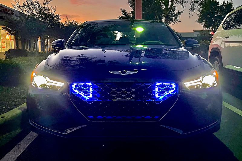 2017+ Genesis G70 3.3T Dual BIG MOUTH "LIT KIT" Ram Air Intake Snorkels | Velossa Tech Design