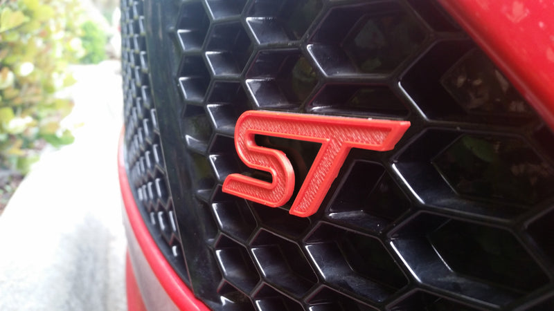 2013-2019+ Ford Focus / Fiesta ST Emblem "ST" - Front | Velossa Tech Design