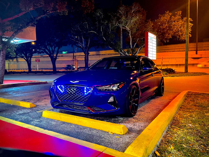 2017+ Genesis G70 3.3T Dual BIG MOUTH "LIT KIT" Ram Air Intake Snorkels | Velossa Tech Design