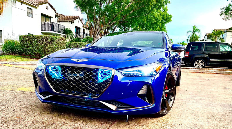 2017+ Genesis G70 3.3T Dual BIG MOUTH "LIT KIT" Ram Air Intake Snorkels | Velossa Tech Design