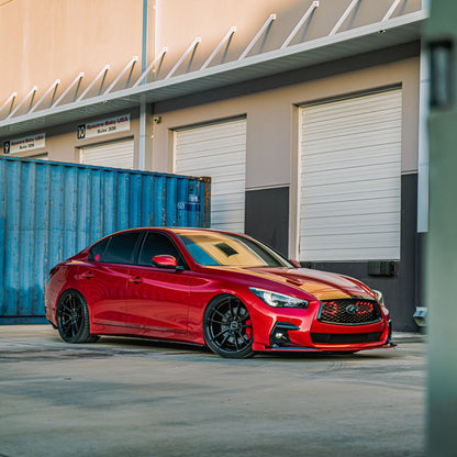 2016-2020+ Infiniti Q50 RedSport BIG MOUTH "LIT KIT" Ram Air Intake Snorkels| Velossa Tech Design