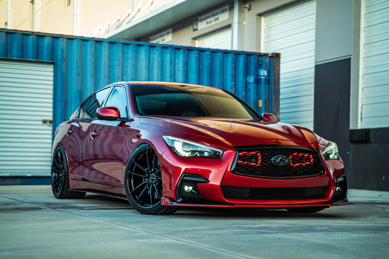 Q50 Intake 2016-2024 Infiniti Q50 Red Sport Dual BIG MOUTH LIT KIT Ram Air Intake ...