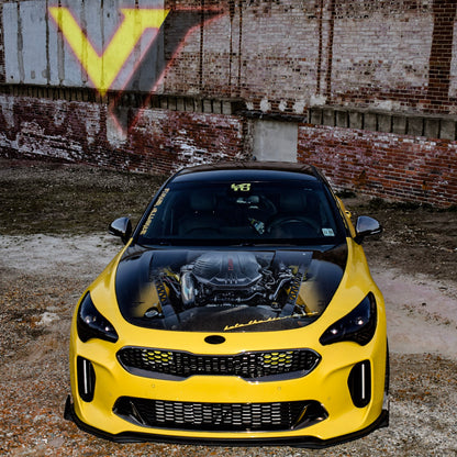 2017-2024 Kia Stinger 3.3T/2.0T/2.5T Dual BIG MOUTH Ram Air Intake Snorkels