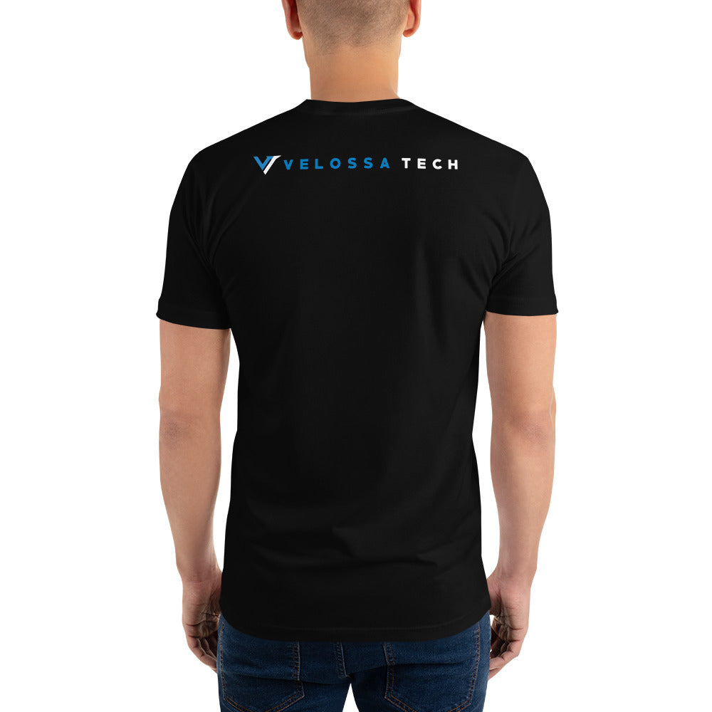 JH Design Group Men's Chevy Camaro Black T-shirt Classic V-flag
